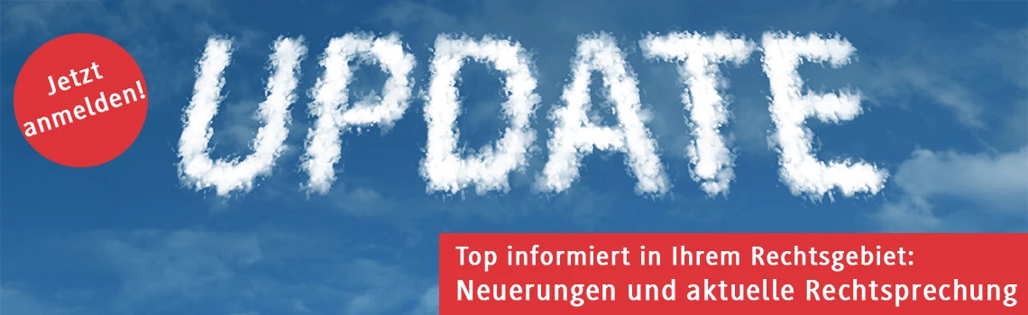Banner zur Bewerbung unserer Rechtsprechungs-Updates