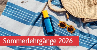 Banner zur Bewerbung unserer Sommerlehrgänge