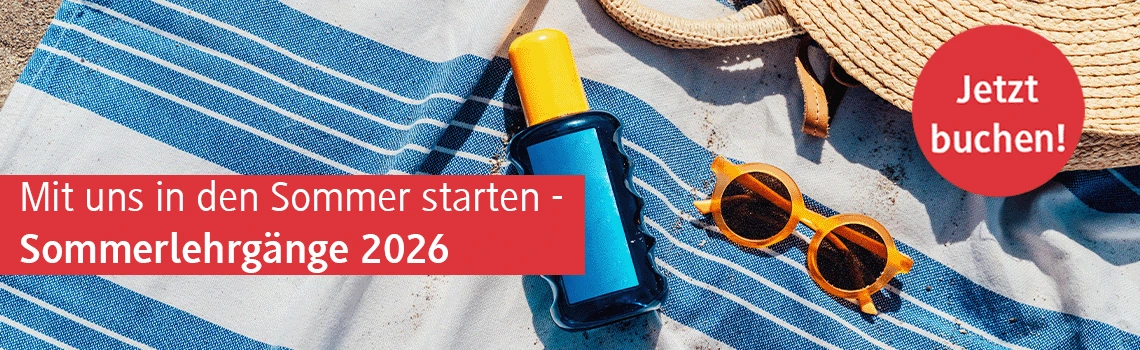 Banner zur Bewerbung unserer Sommerlehrgänge